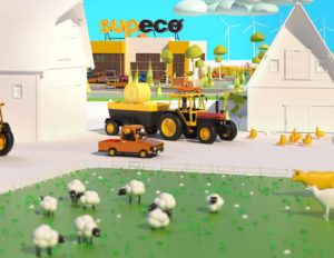 farm character 3d toon